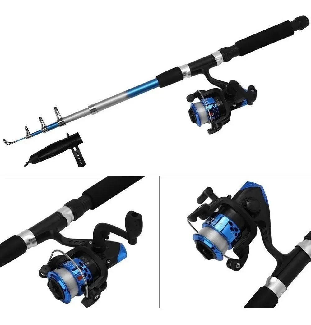 Miniatura 4 de Set x2 Combo Caña Señuelo Duro